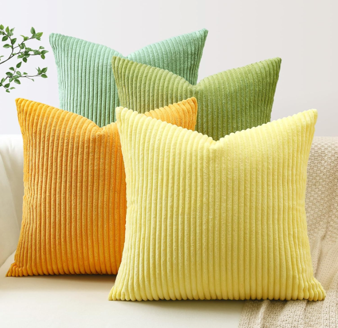 Coussin Jaune et Orange