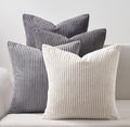 coussin Blanc et Gris
